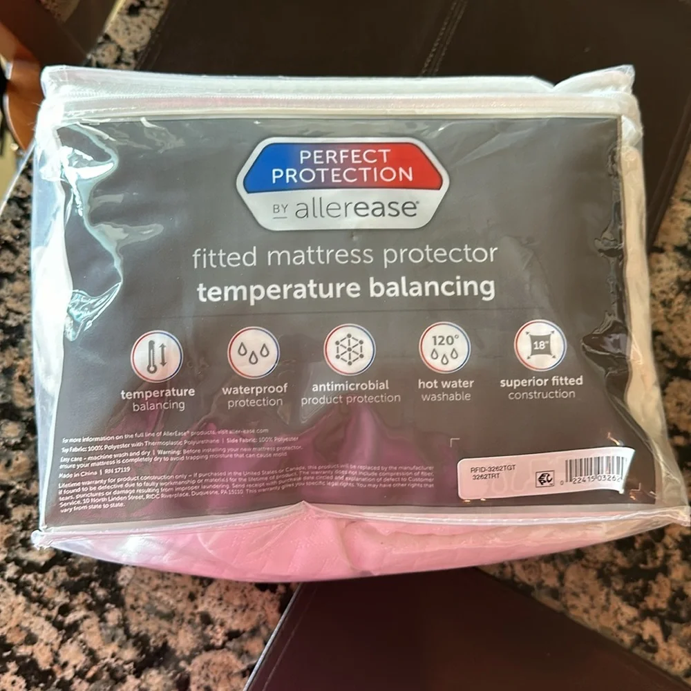 Allerease Full Size Mattress cover fitted cool touch mattress protector